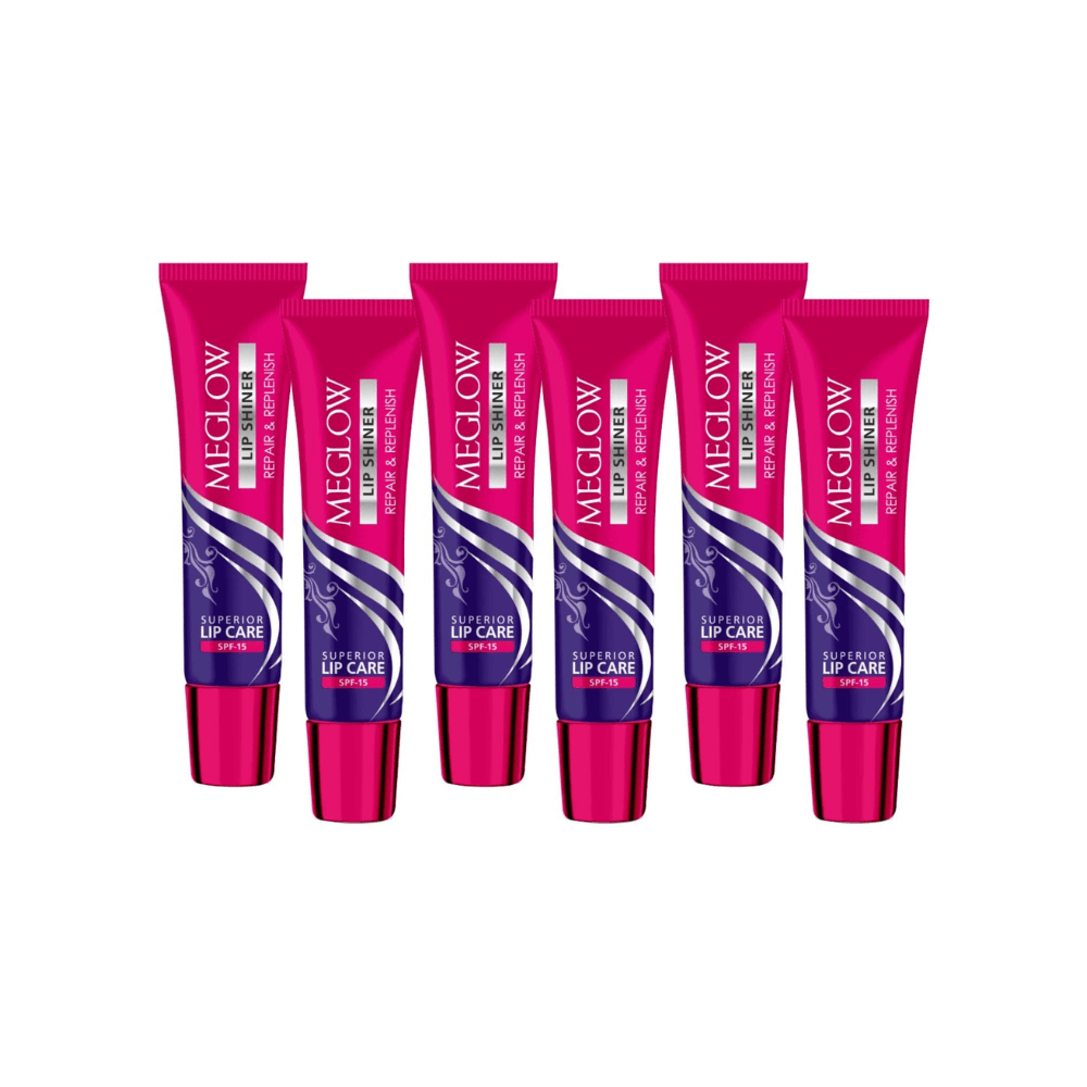 Meglow Lip Shiner Combo (Pack Of 6) (15g Each) - My Store