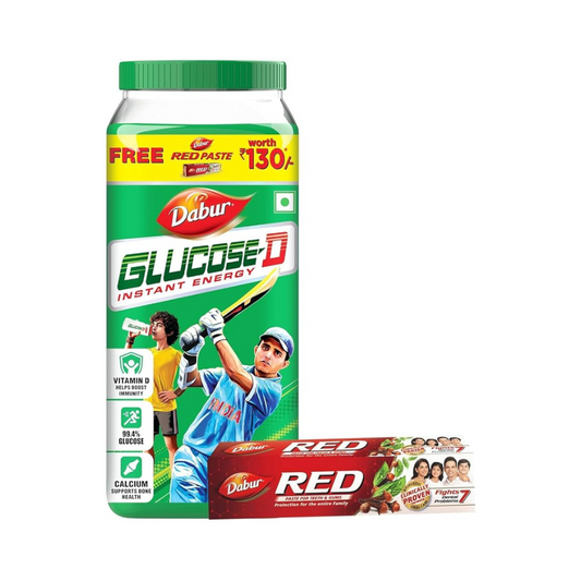 Dabur Glucose-D (Jar 1kg + Red Tooth Paste 200gm Free)