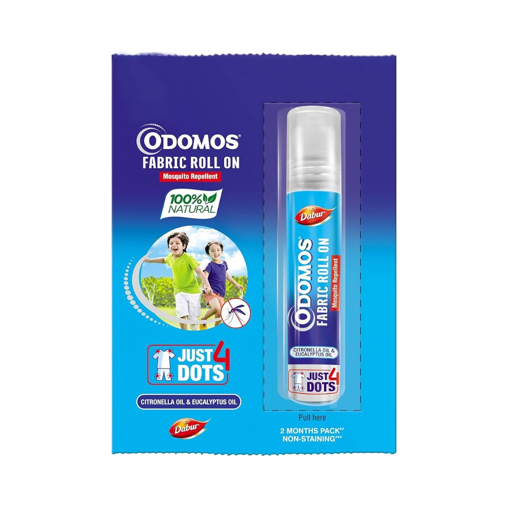 Dabur Odomos Fabric Roll-On Mosquito Repellent (8ml)