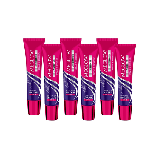 Meglow Lip Shiner Combo (Pack Of 6) (15g Each) - My Store