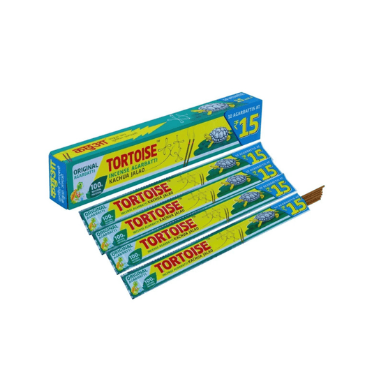 Tortoise Mosquito Agarbatti 100% Original Incense Sticks Kachua Jalao (12 Strips X 10 Agarbattis) - My Store
